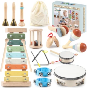 11 in 1 Toddler Musical Instruments Wooden Toys